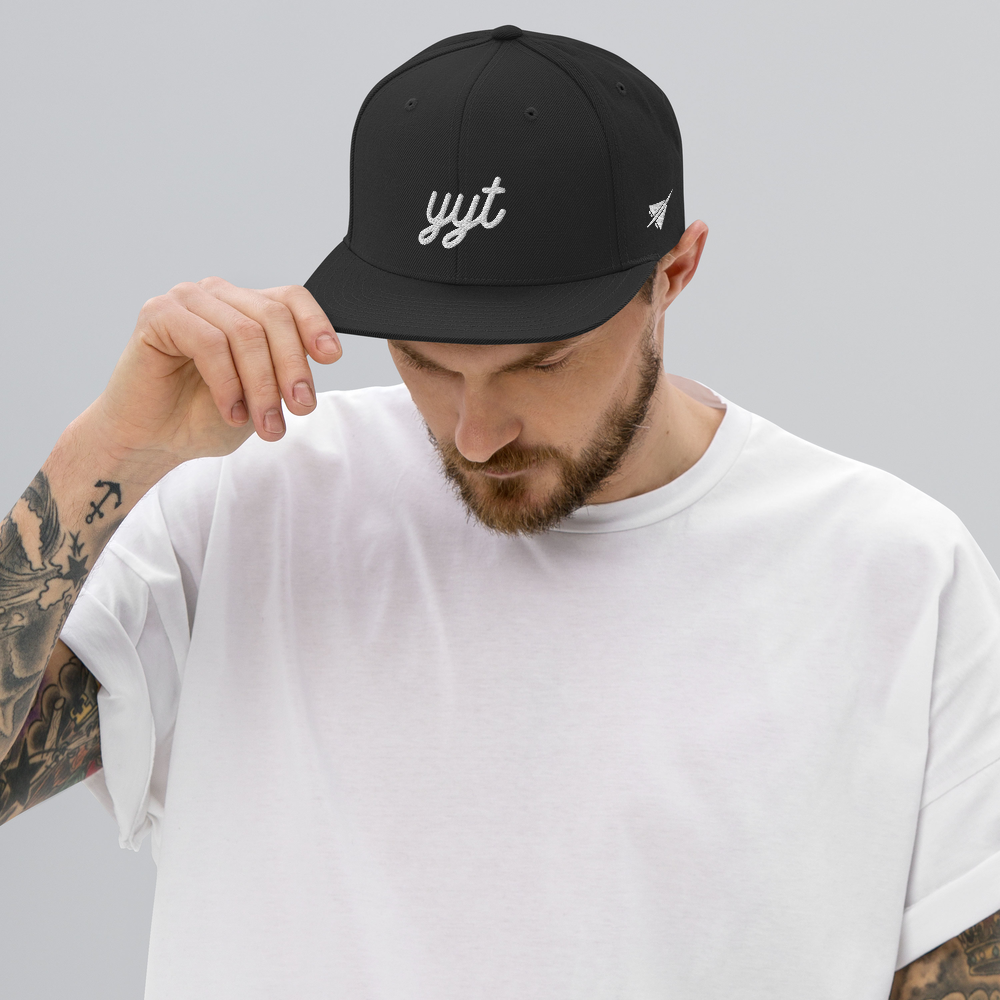 Vintage Script Snapback Hat • YYT St. John's • YHM Designs - Image 02