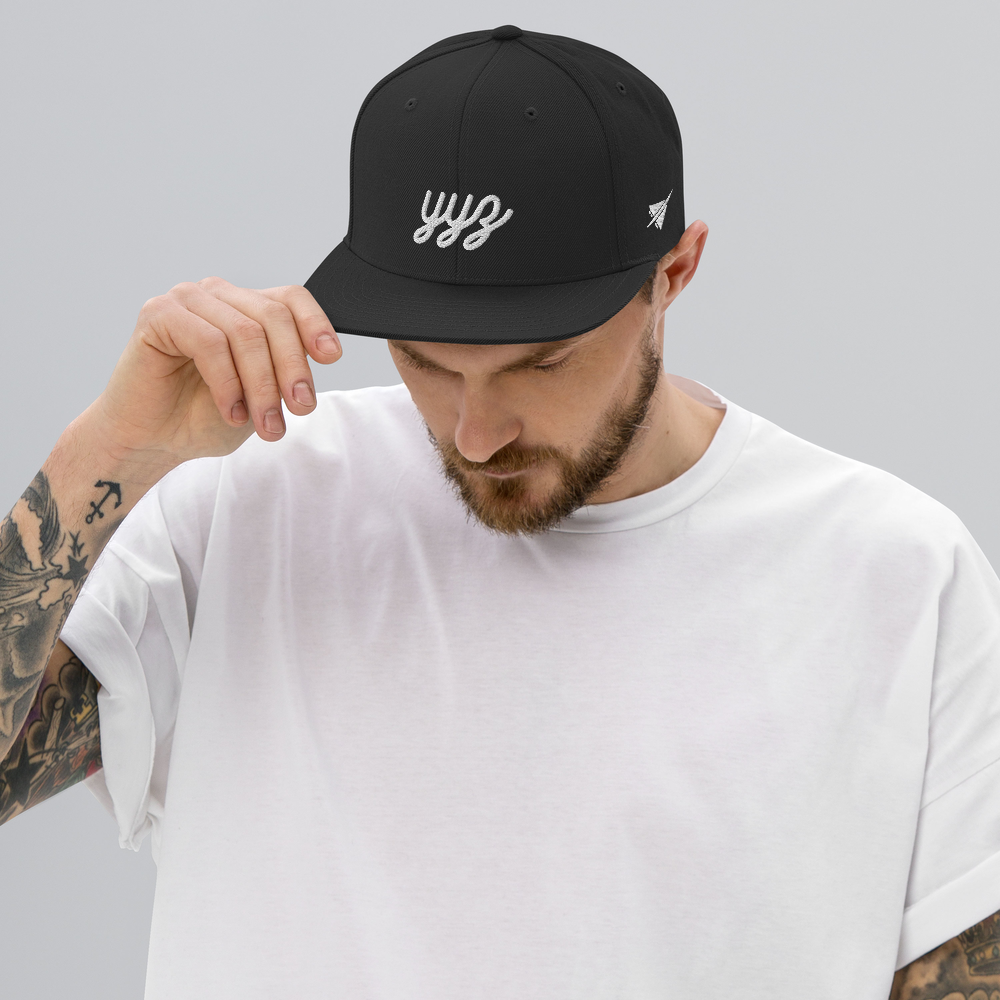 Vintage Script Snapback Hat • YYZ Toronto • YHM Designs - Image 02