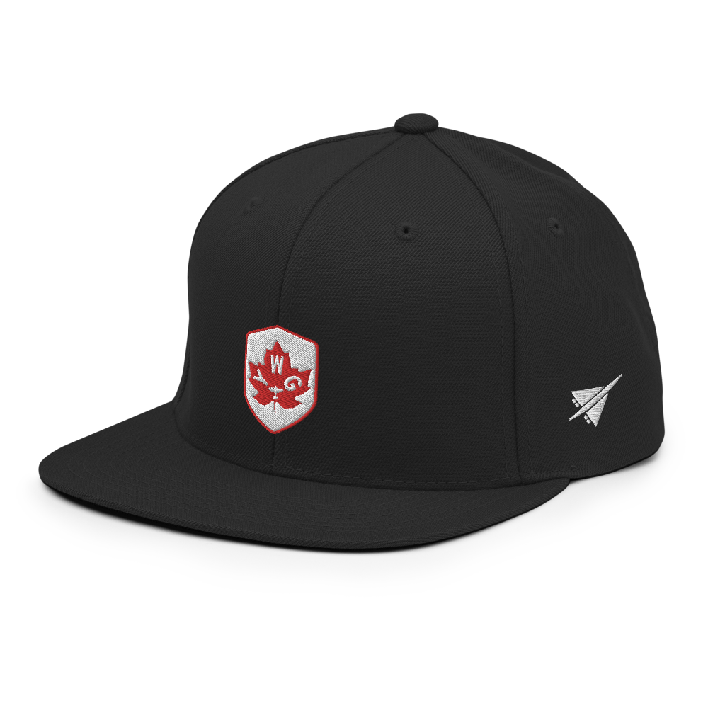 Maple Leaf Snapback Hat - Red/White • YWG Winnipeg • YHM Designs - Image 08