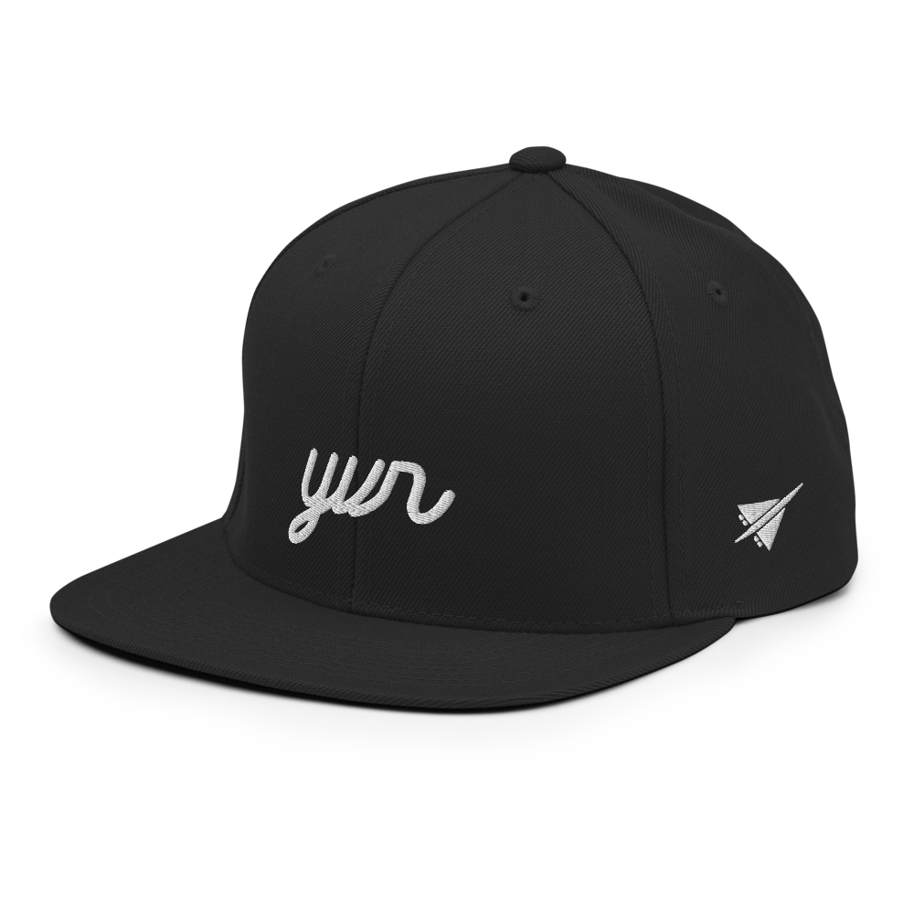 Vintage Script Snapback Hat • YVR Vancouver • YHM Designs - Image 01