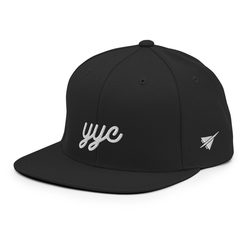 Vintage Script Snapback Hat • YYC Calgary • YHM Designs - Image 01