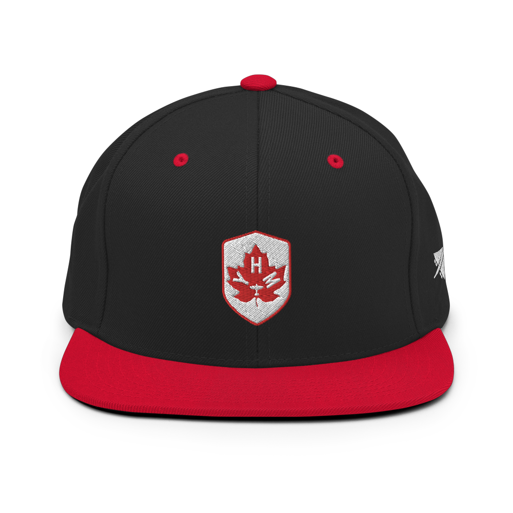 Maple Leaf Snapback Hat - Red/White • YHM Hamilton • YHM Designs - Image 09