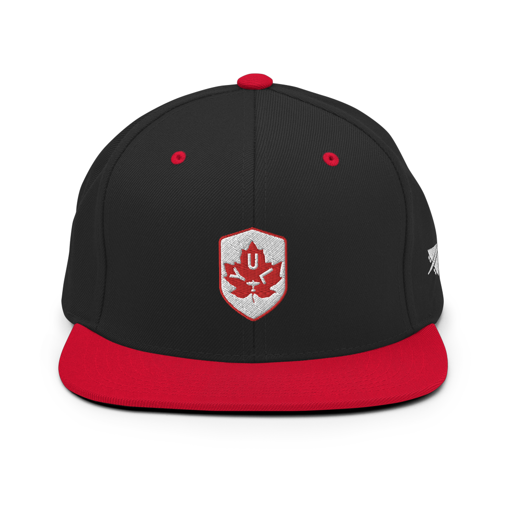 Maple Leaf Snapback Hat - Red/White • YUL Montreal • YHM Designs - Image 09
