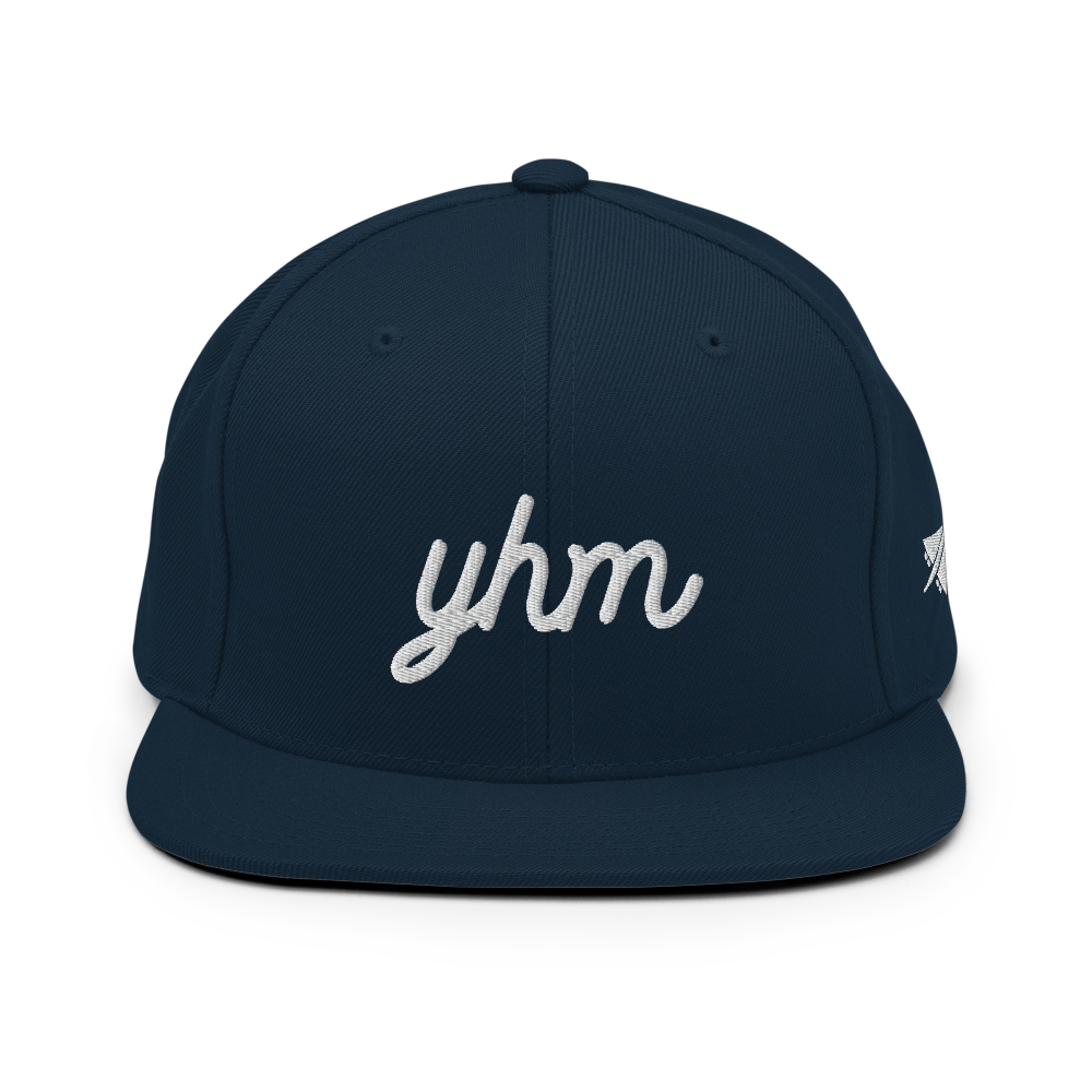 Vintage Script Snapback Hat • YHM Hamilton • YHM Designs - Image 05