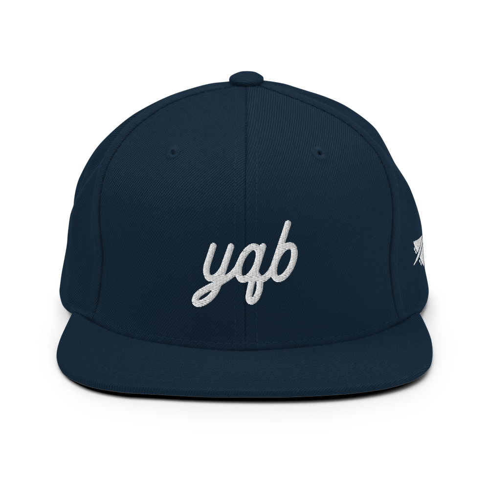 Vintage Script Snapback Hat • YQB Quebec City • YHM Designs - Image 05