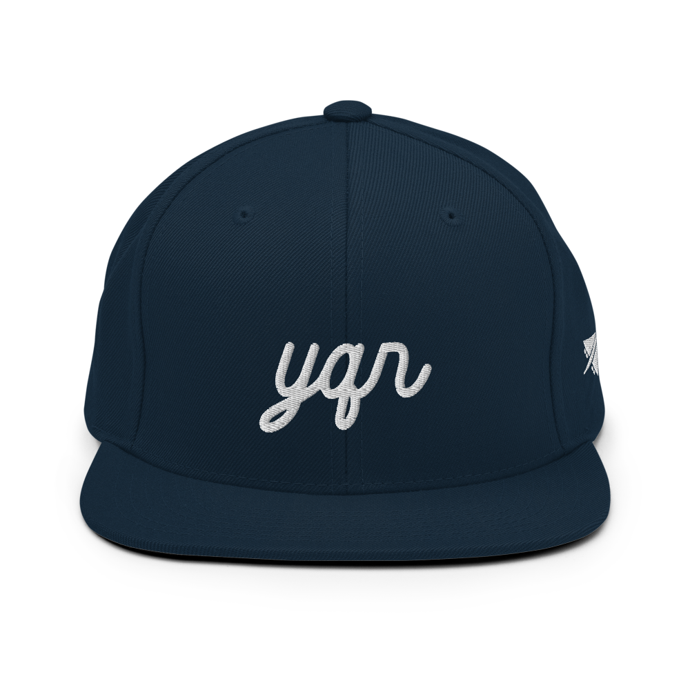 Vintage Script Snapback Hat • YQR Regina • YHM Designs - Image 05