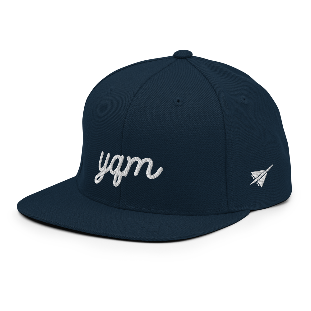 Vintage Script Snapback Hat • YQM Moncton • YHM Designs - Image 07