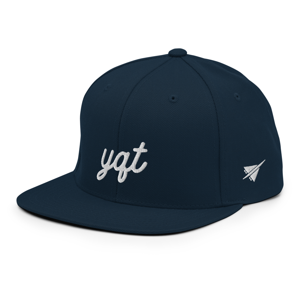 Vintage Script Snapback Hat • YQT Thunder Bay • YHM Designs - Image 07