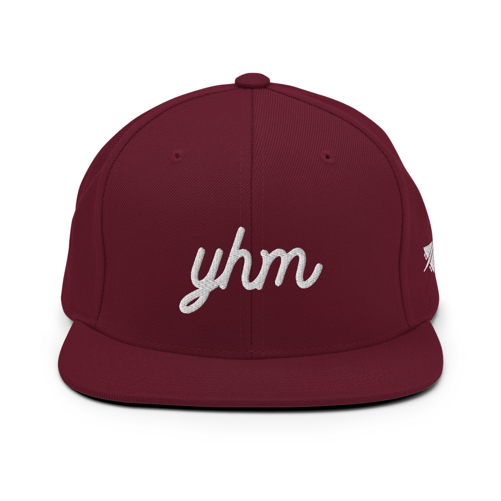 Vintage Script Snapback Hat • YHM Hamilton • YHM Designs - Image 10