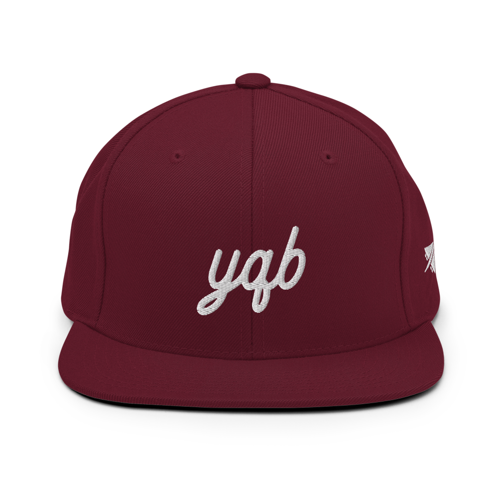 Vintage Script Snapback Hat • YQB Quebec City • YHM Designs - Image 10