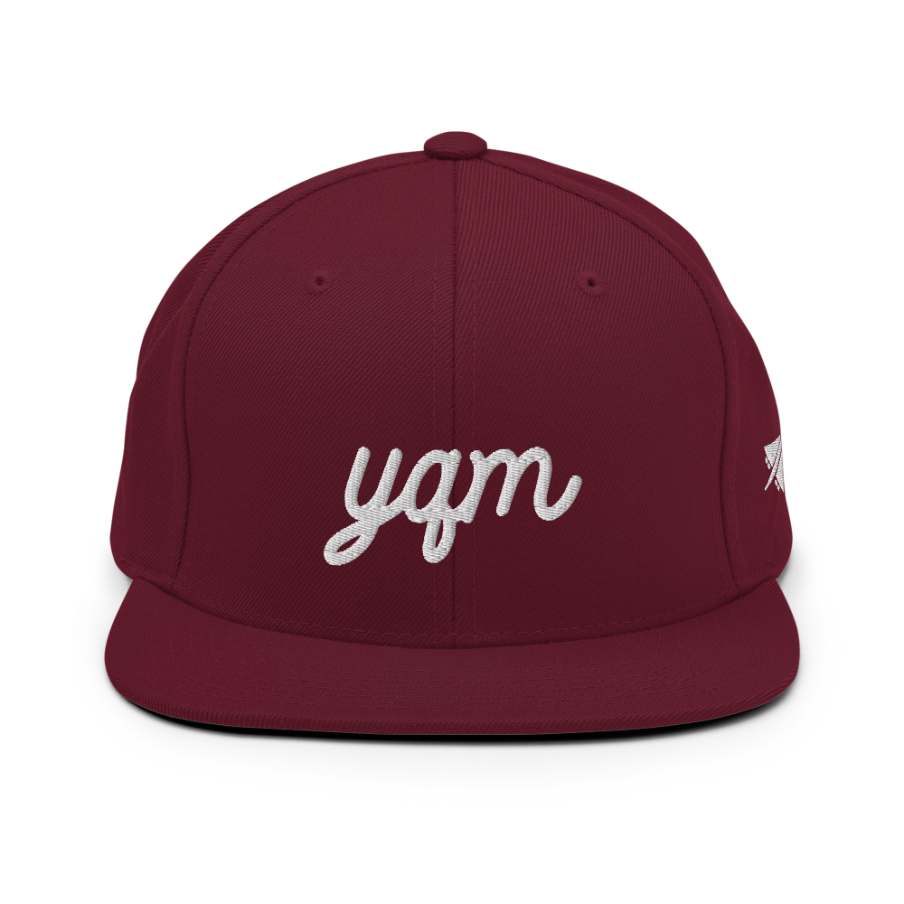 Vintage Script Snapback Hat • YQM Moncton • YHM Designs - Image 10