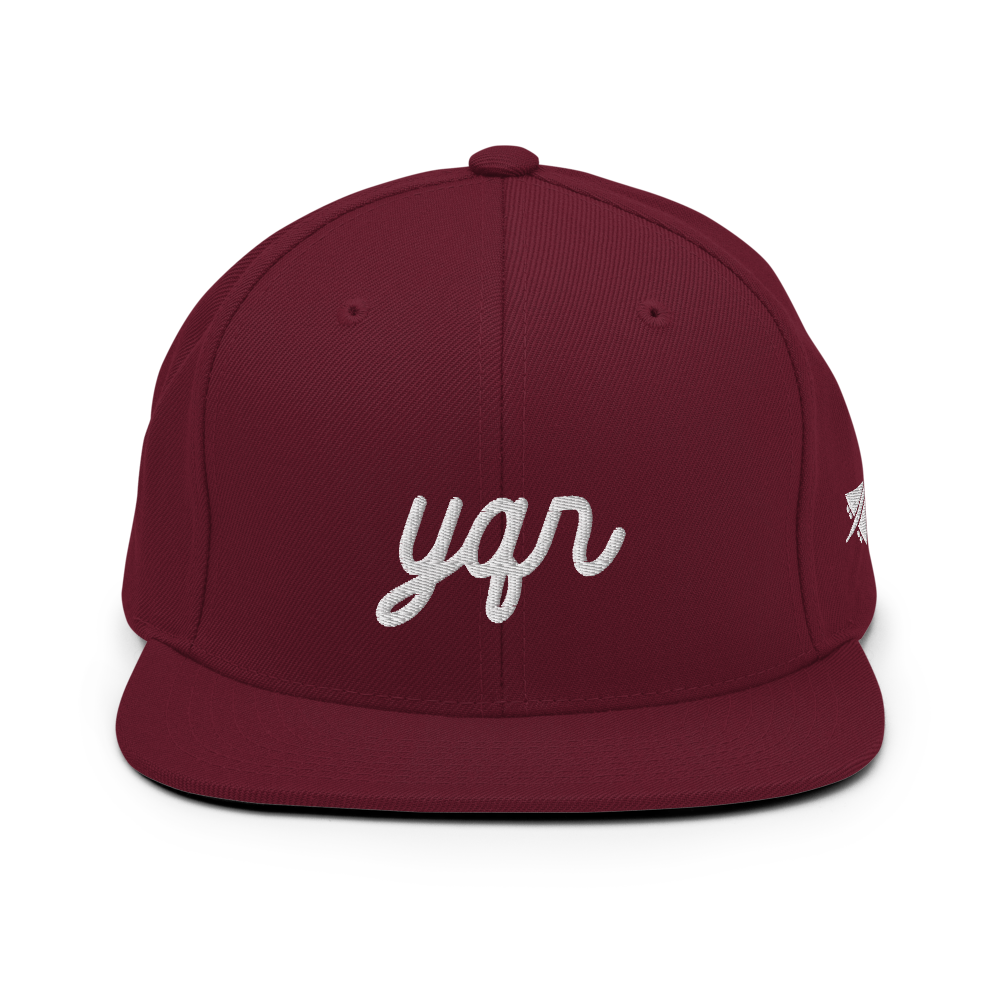 Vintage Script Snapback Hat • YQR Regina • YHM Designs - Image 10