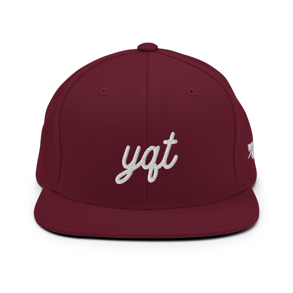 Vintage Script Snapback Hat • YQT Thunder Bay • YHM Designs - Image 10