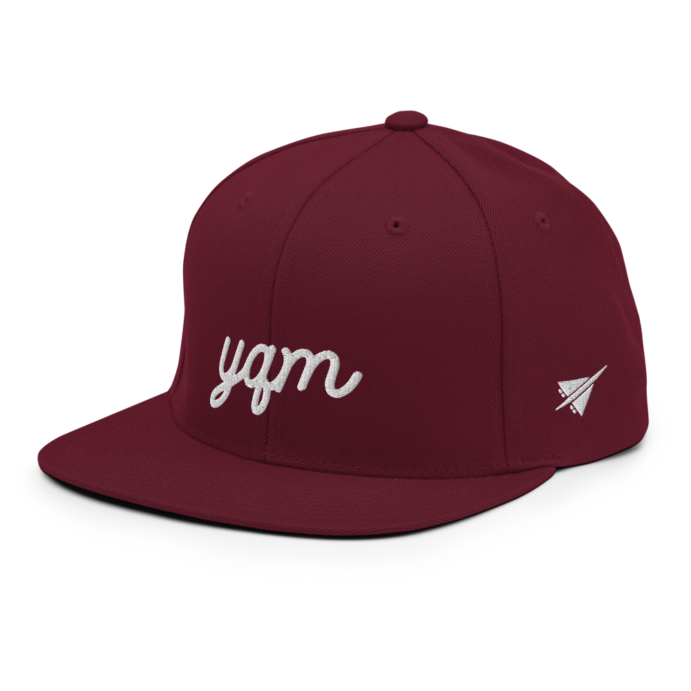Vintage Script Snapback Hat • YQM Moncton • YHM Designs - Image 12