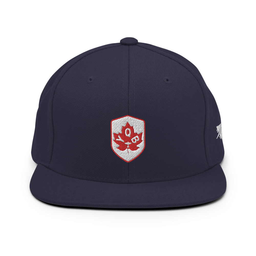 Maple Leaf Snapback Hat - Red/White • YQB Quebec City • YHM Designs - Image 11