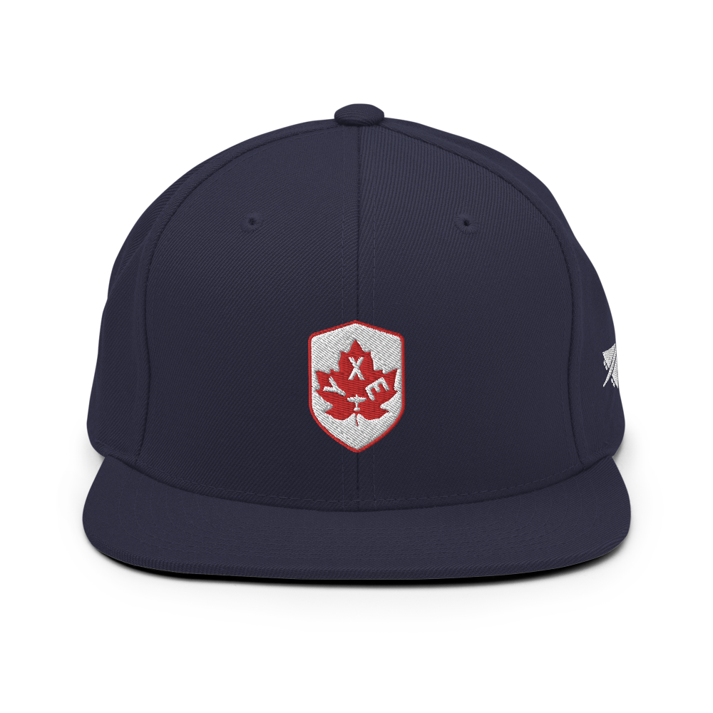Maple Leaf Snapback Hat - Red/White • YXE Saskatoon • YHM Designs - Image 11