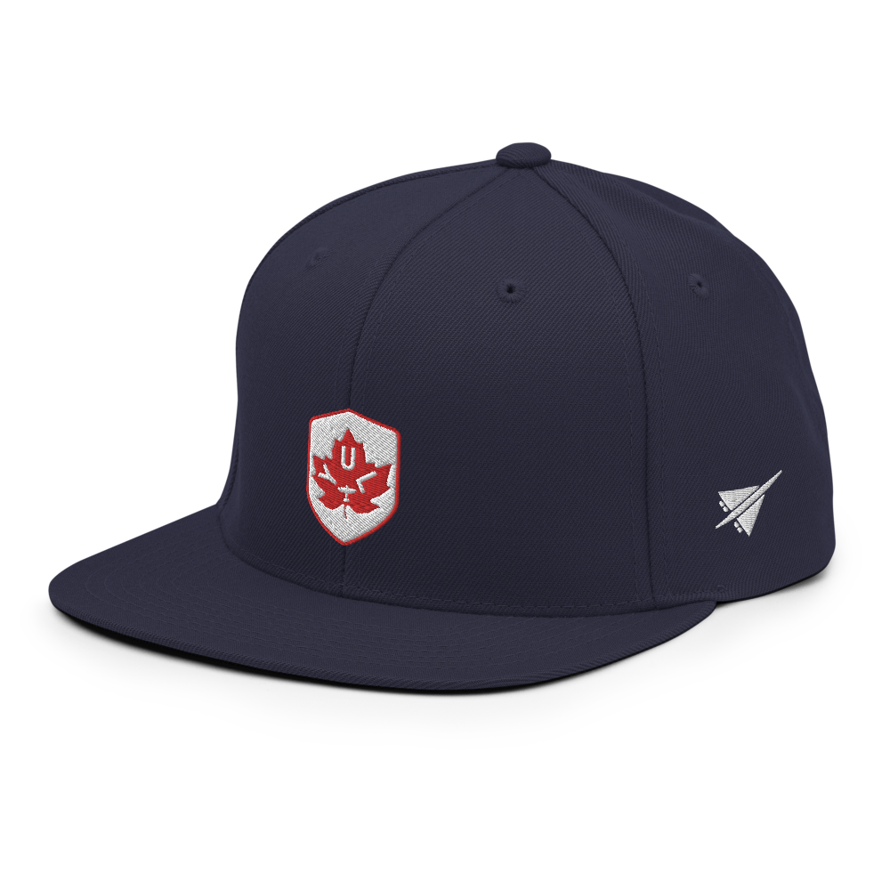 Maple Leaf Snapback Hat - Red/White • YUL Montreal • YHM Designs - Image 13