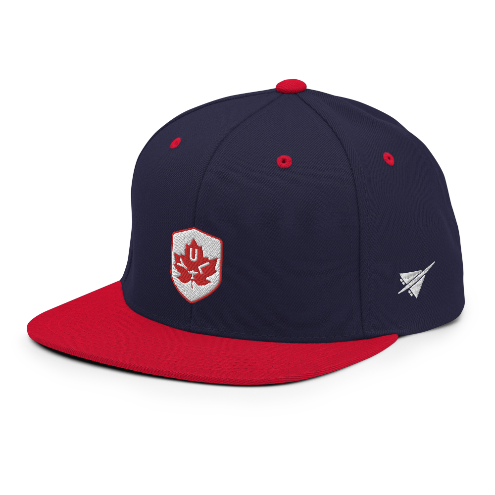 Maple Leaf Snapback Hat - Red/White • YUL Montreal • YHM Designs - Image 16