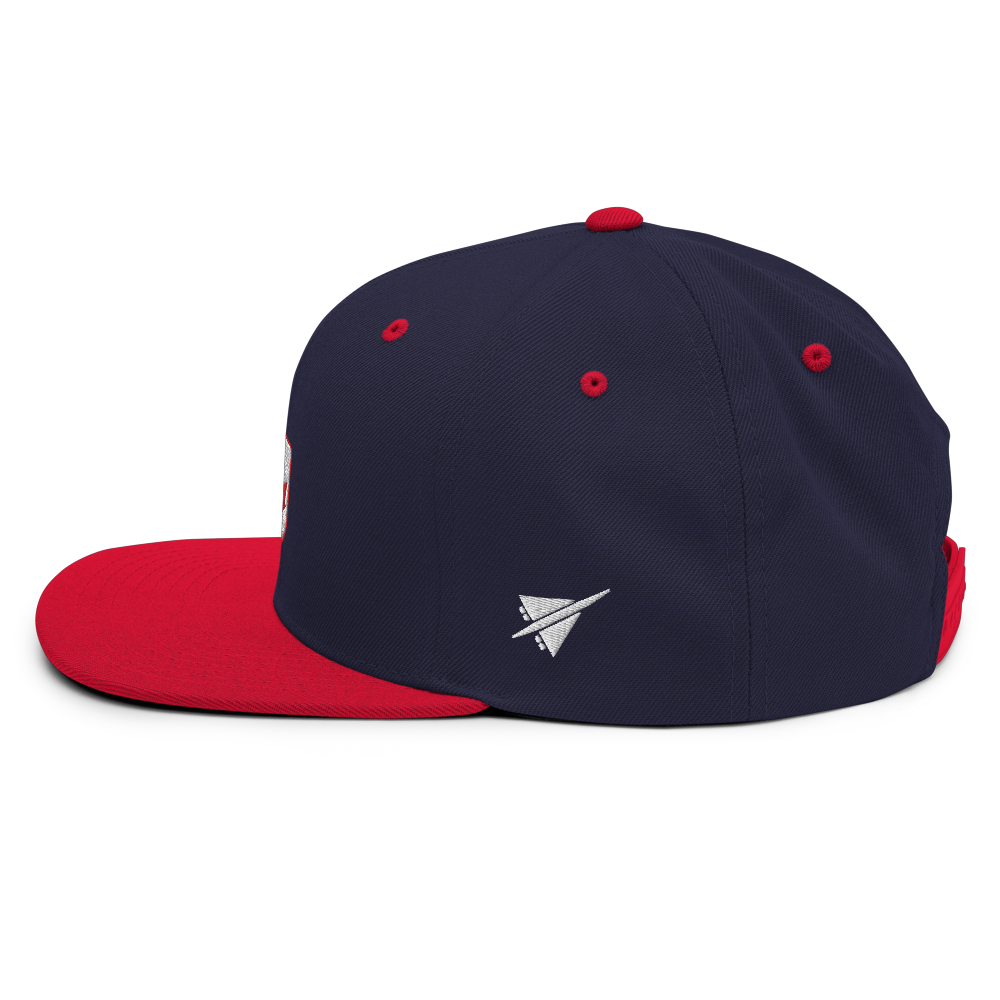 Maple Leaf Snapback Hat - Red/White • YQB Quebec City • YHM Designs - Image 15