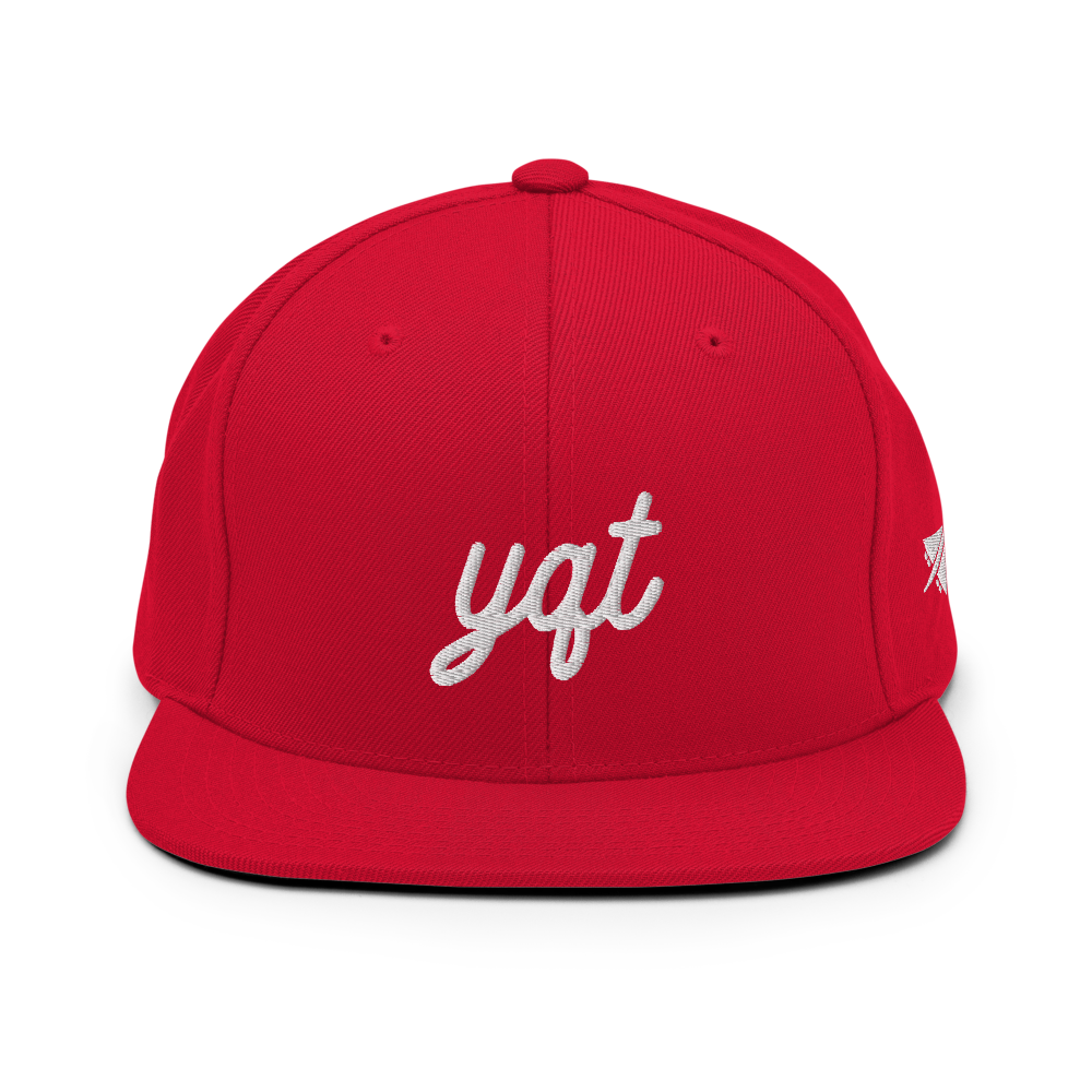 Vintage Script Snapback Hat • YQT Thunder Bay • YHM Designs - Image 13