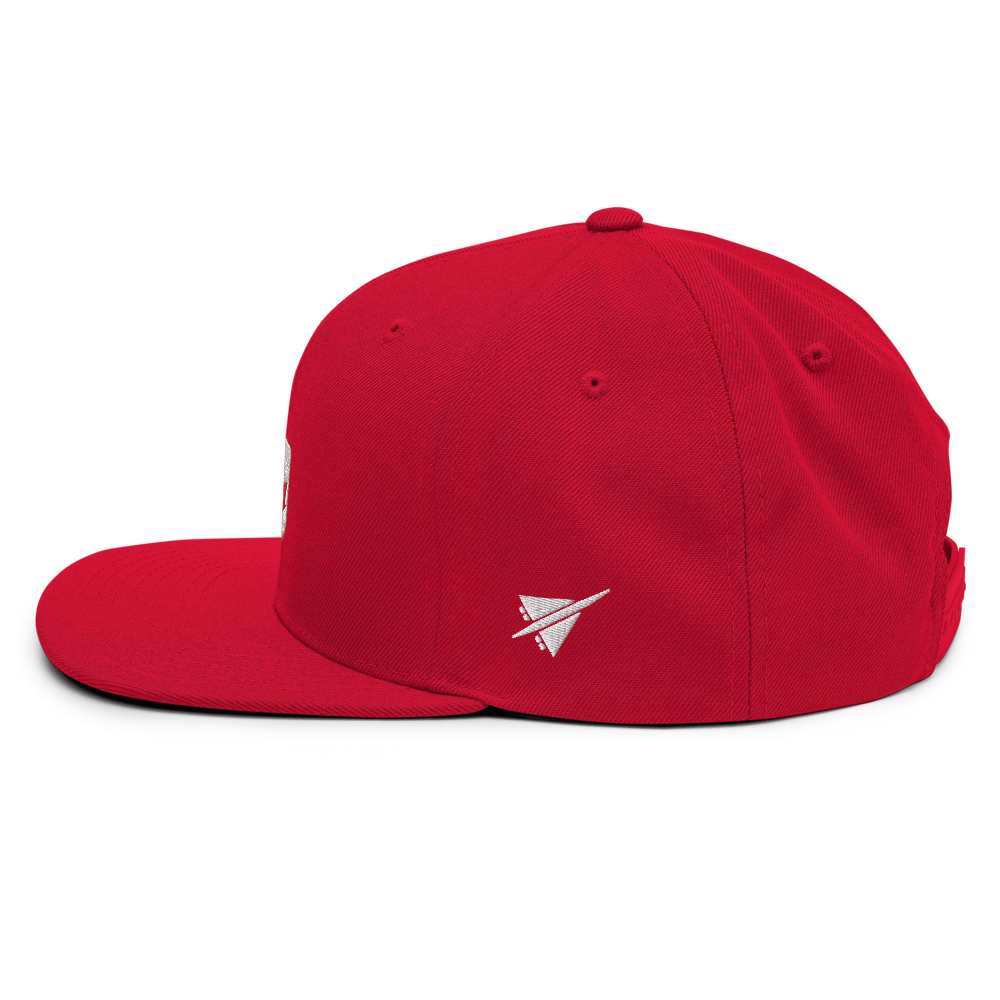 Maple Leaf Snapback Hat - Red/White • YQB Quebec City • YHM Designs - Image 18