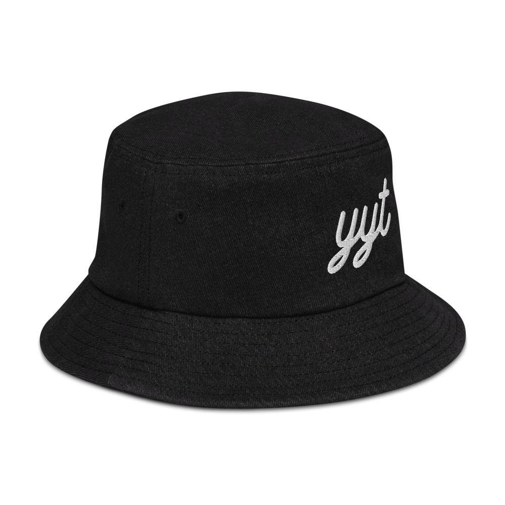 Vintage Script Denim Bucket Hat • YYT St. John's • YHM Designs - Image 07