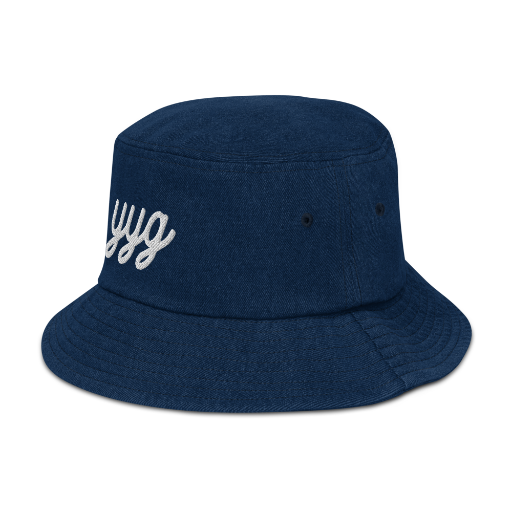 Vintage Script Denim Bucket Hat • YYG Charlottetown • YHM Designs - Image 11