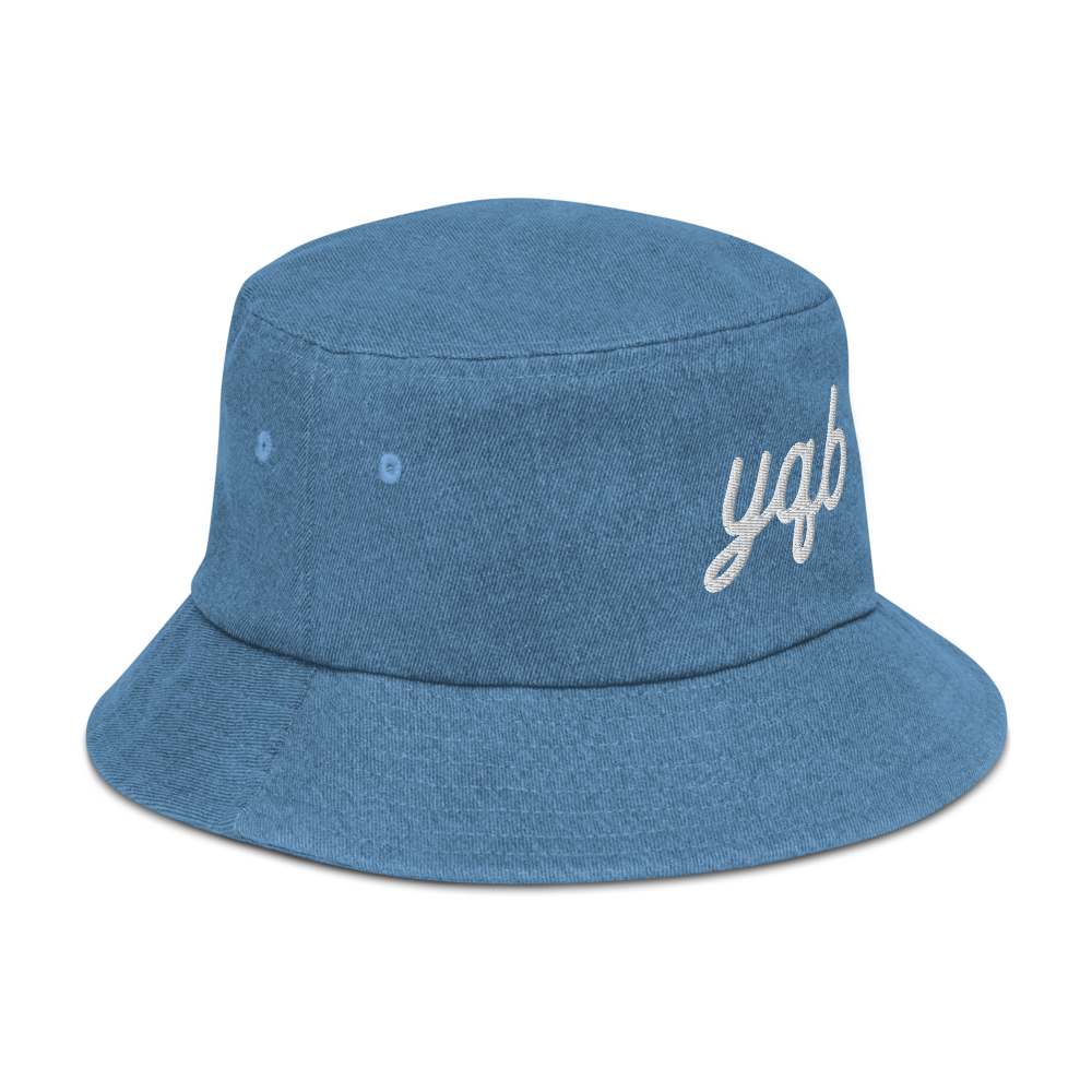 Vintage Script Denim Bucket Hat • YQB Quebec City • YHM Designs - Image 18