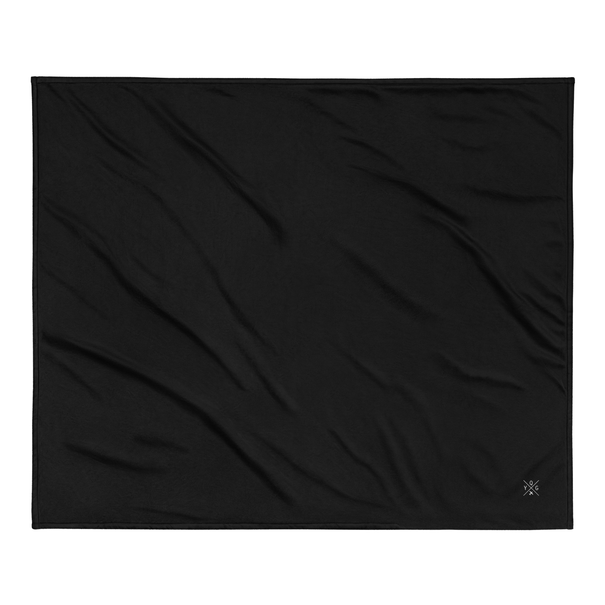 Crossed-X Premium Sherpa Blanket • YQG Windsor • YHM Designs - Image 02