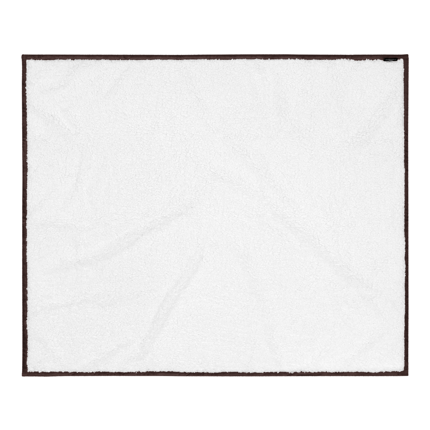 Crossed-X Premium Sherpa Blanket • White Embroidery