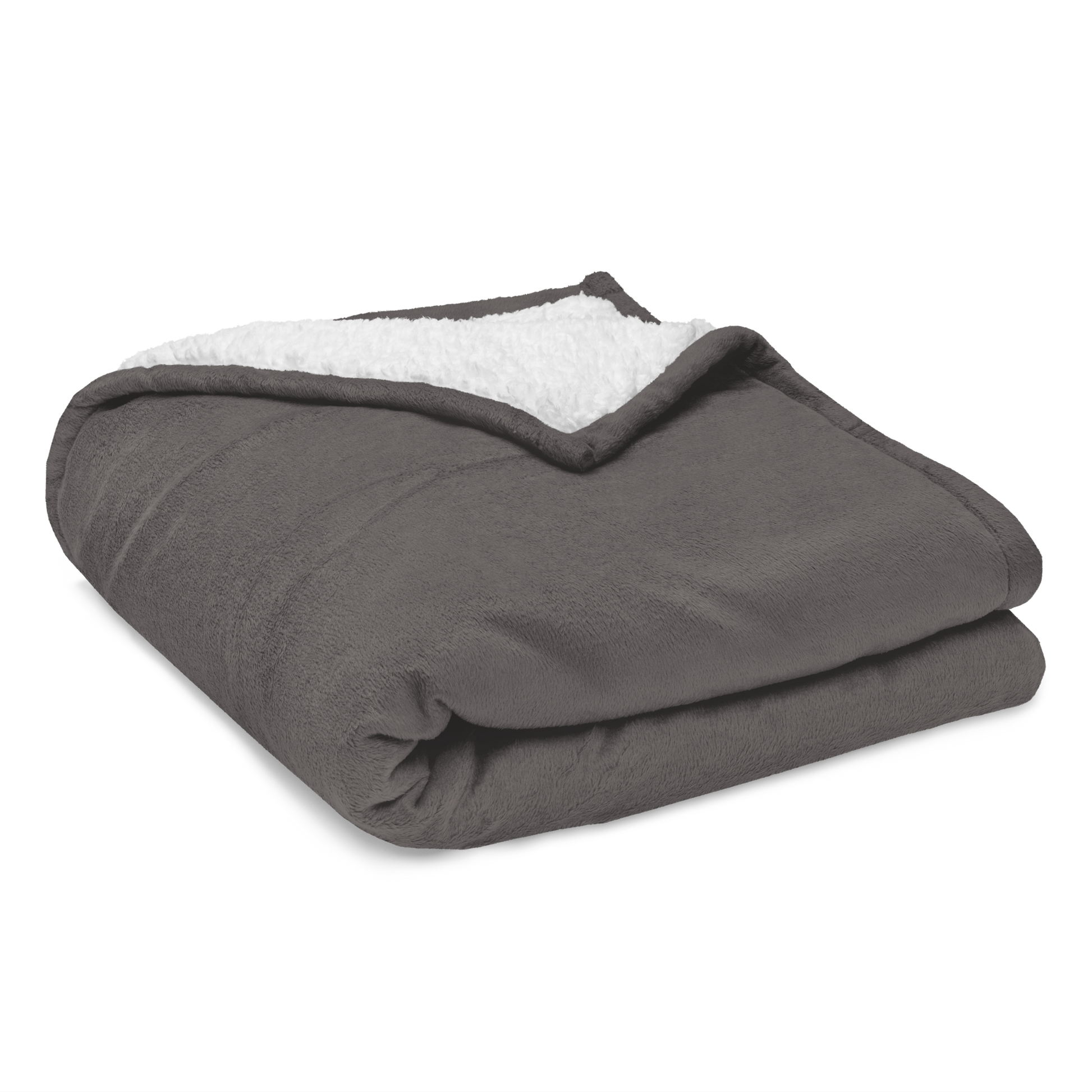 YHM Designs - YQR Regina Premium Sherpa Blanket - Crossed-X Design with Airport Code and Vintage Propliner - White Embroidery - Image 11