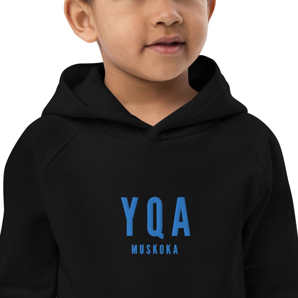 Kid's Sustainable Hoodie - Aqua Blue • YQA Muskoka • YHM Designs - Image 05