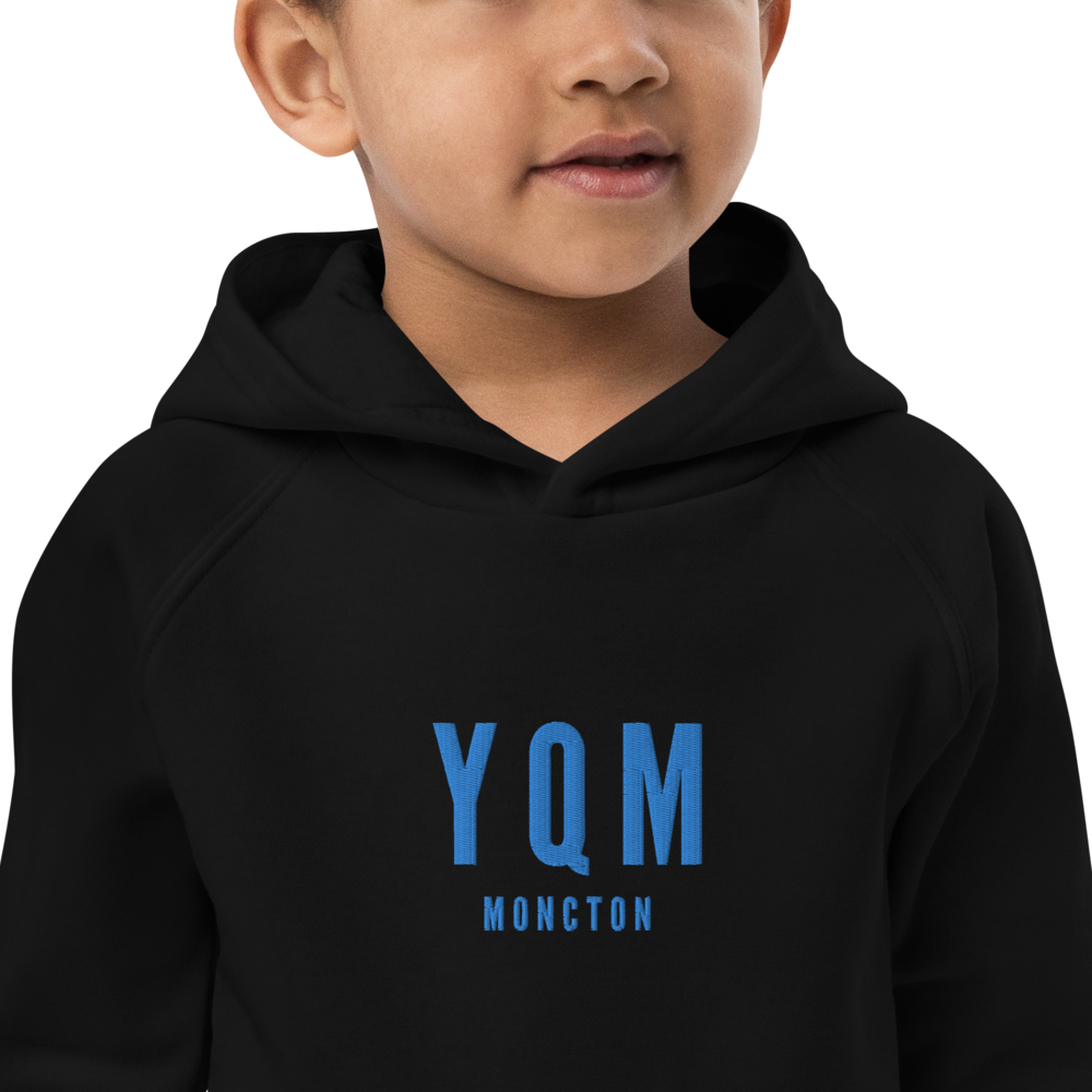 Kid's Sustainable Hoodie - Aqua Blue • YQM Moncton • YHM Designs - Image 05