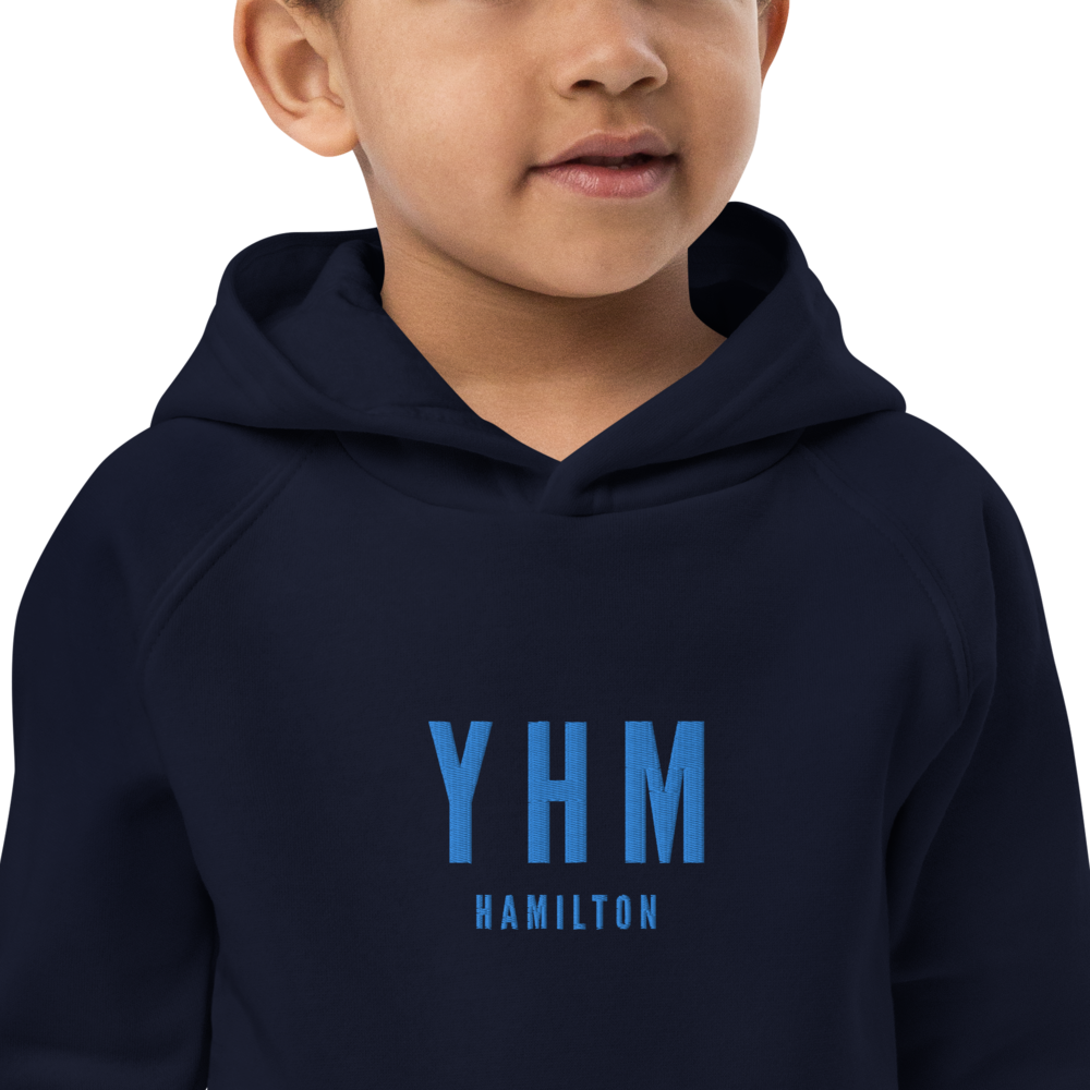 Kid's Sustainable Hoodie - Aqua Blue • YHM Hamilton • YHM Designs - Image 02