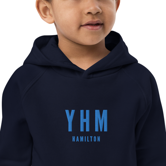 Kid's Sustainable Hoodie - Aqua Blue • YHM Hamilton • YHM Designs - Image 02