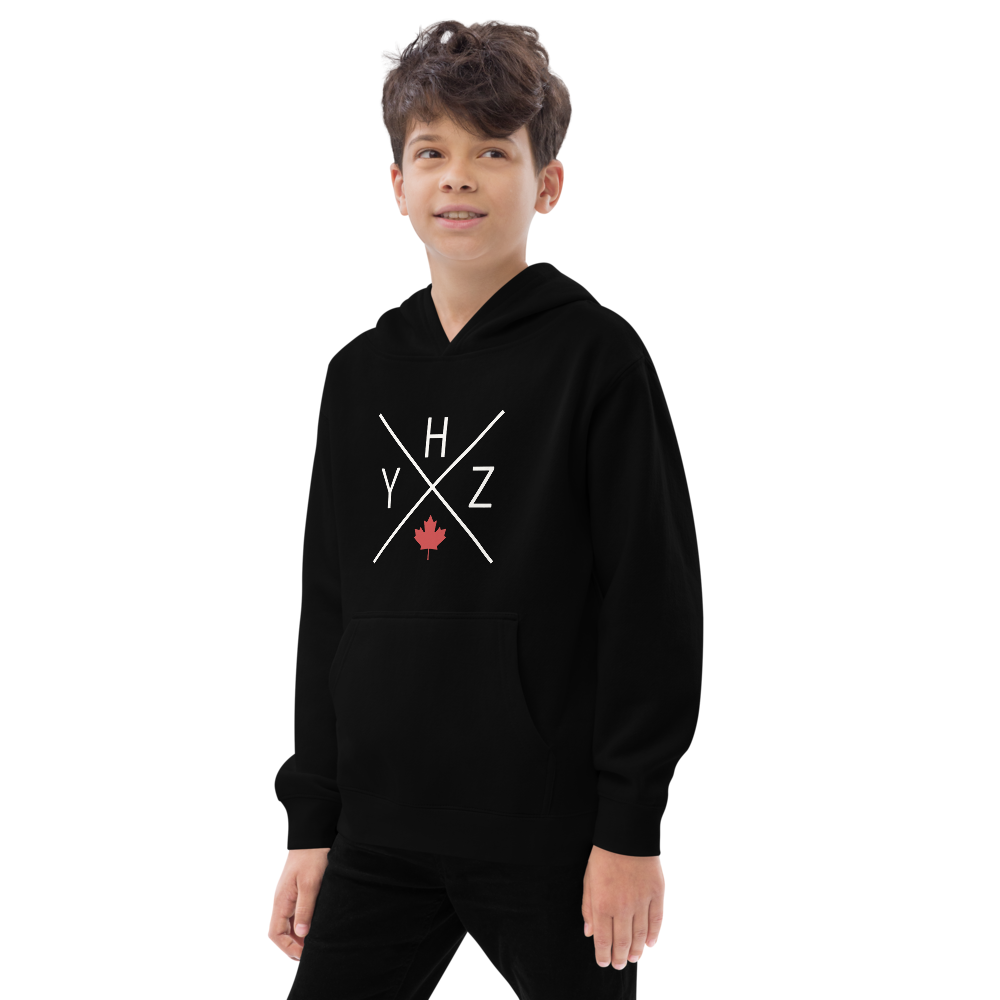 Maple Leaf Kid's Hoodie • YHZ Halifax • YHM Designs - Image 07