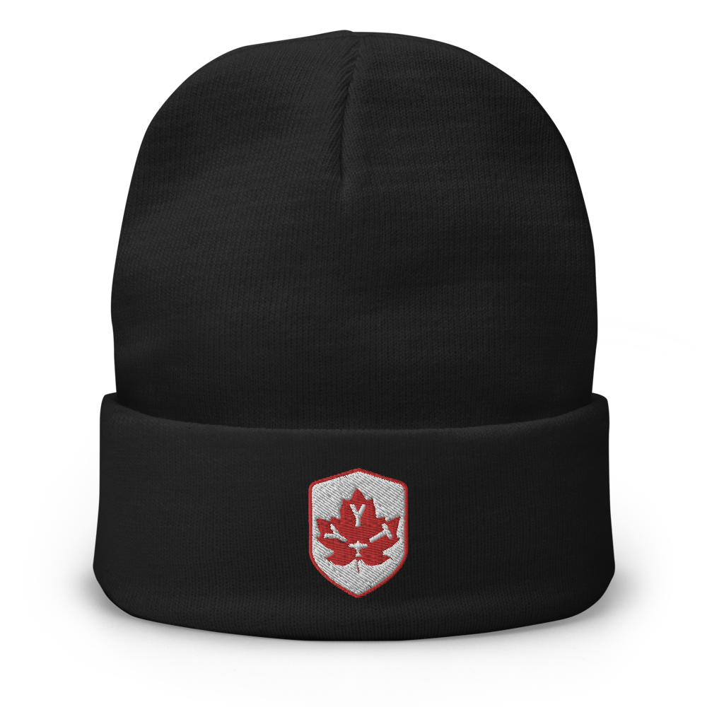 Maple Leaf Cuffed Beanie - Red/White • YYT St. John's • YHM Designs - Image 08