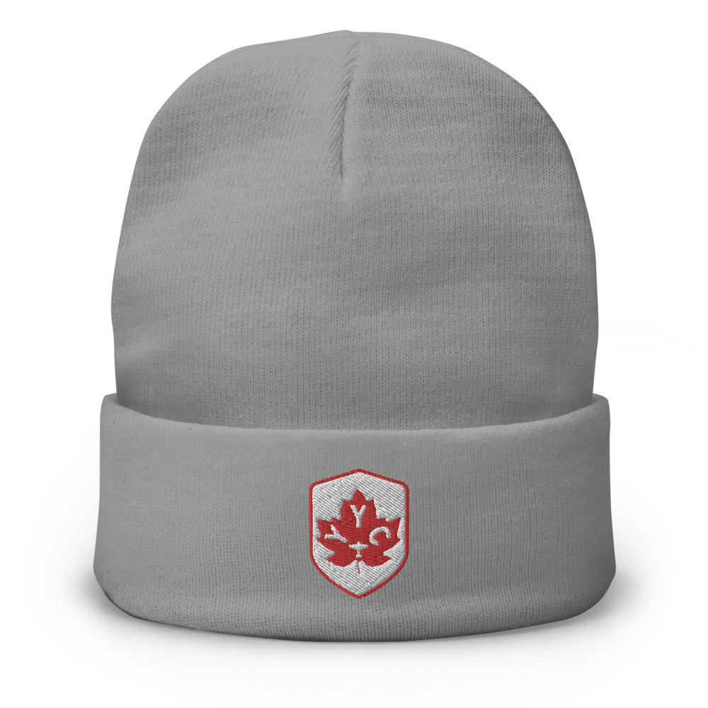 Maple Leaf Cuffed Beanie - Red/White • YYC Calgary • YHM Designs - Image 11