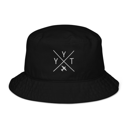 Crossed-X Organic Bucket Hat • YYT St. John's • YHM Designs - Image 01