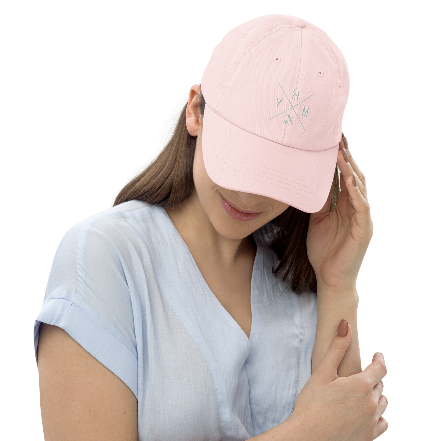 Crossed-X Pastel Baseball Cap • White Embroidery