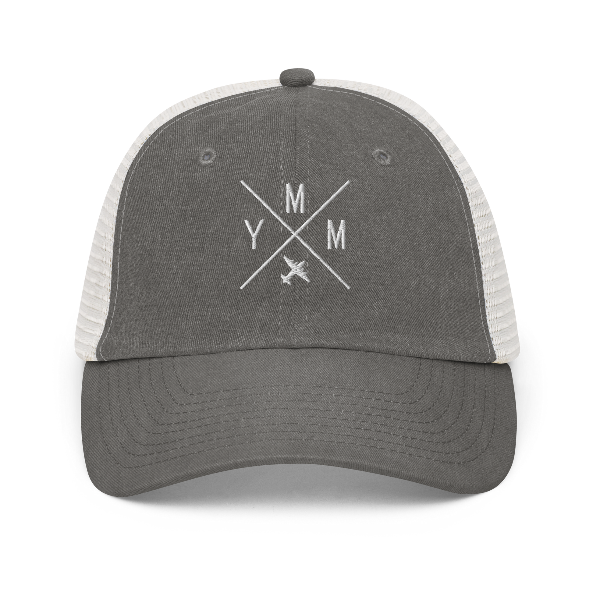 Crossed-X Pigment-Dyed Trucker Cap • YMM Fort McMurray • YHM Designs - Image 09