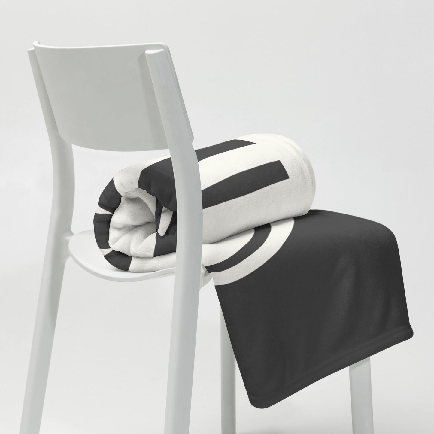 Unique Travel Gift Throw Blanket - White Oval • ZRH Zurich • YHM Designs - Image 03
