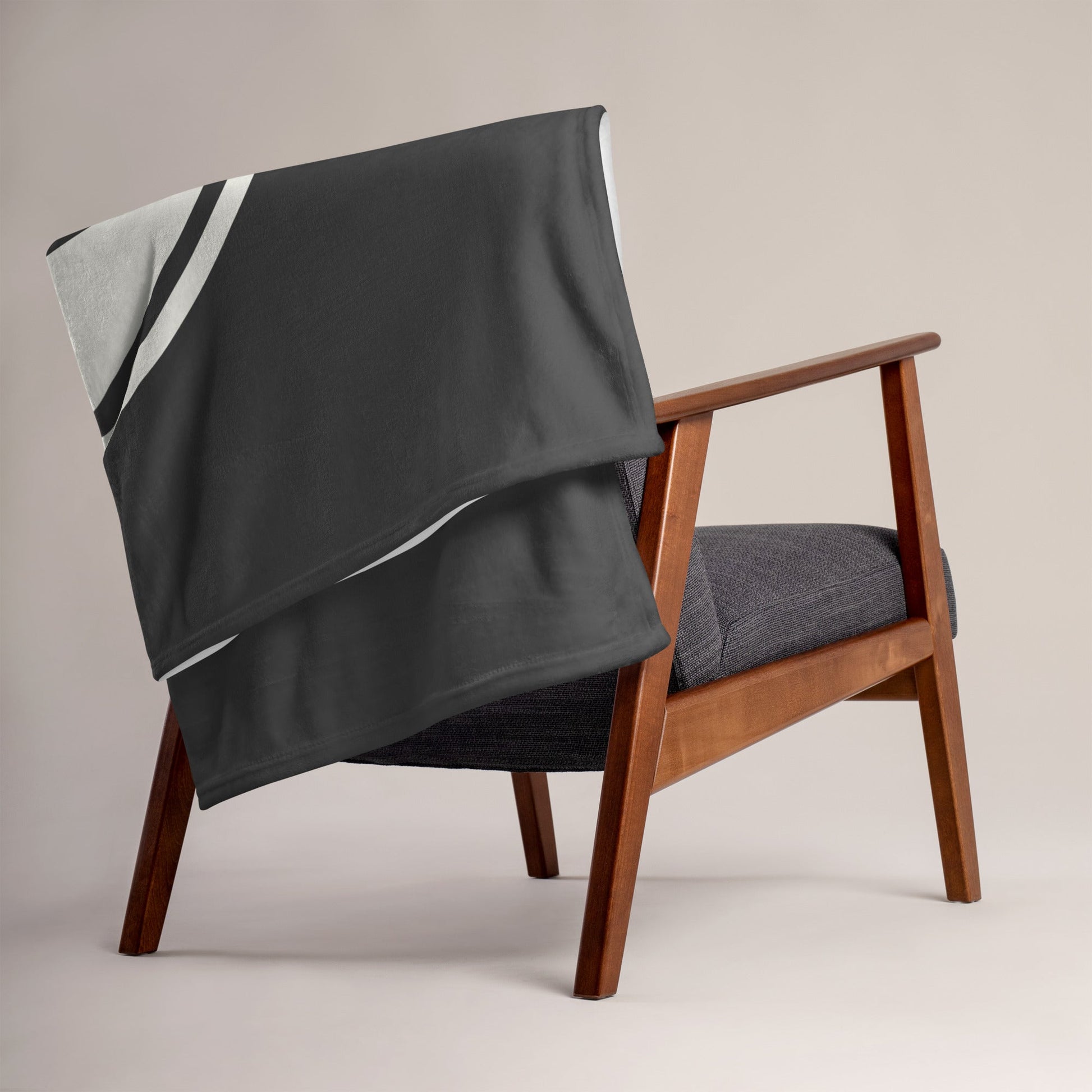 Unique Travel Gift Throw Blanket - White Oval • YOW Ottawa • YHM Designs - Image 06