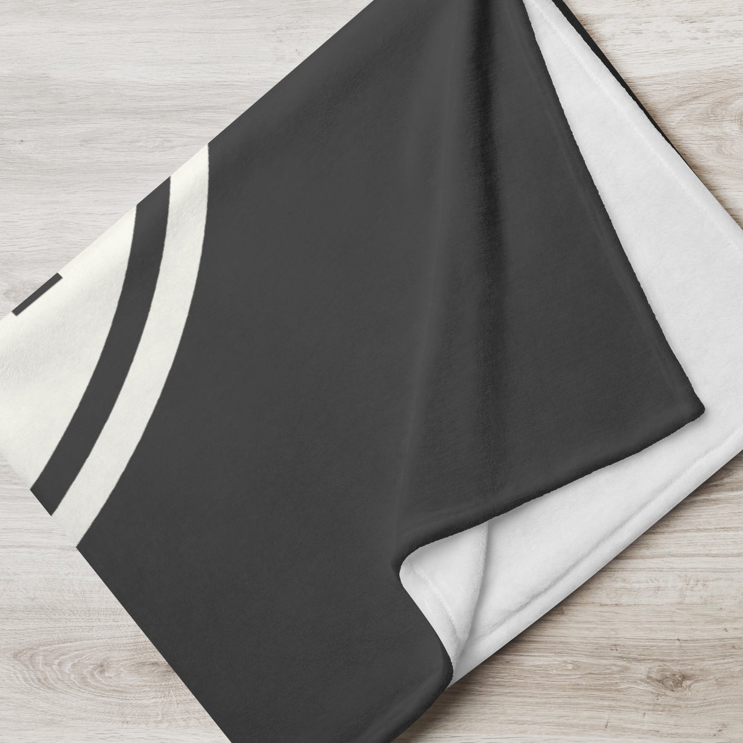 Unique Travel Gift Throw Blanket - White Oval • ZRH Zurich • YHM Designs - Image 05