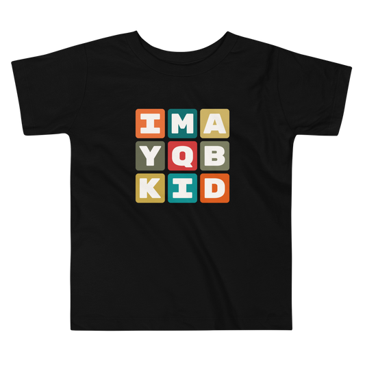 Toddler T-Shirt - Colourful Blocks • YQB Quebec City • YHM Designs - Image 02