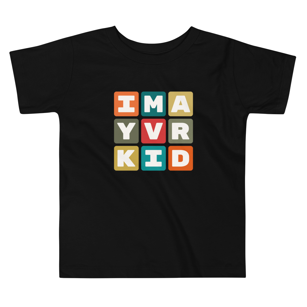 Toddler T-Shirt - Colourful Blocks • YVR Vancouver • YHM Designs - Image 02