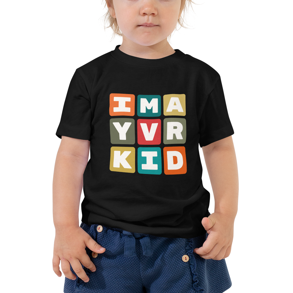 Toddler T-Shirt - Colourful Blocks • YVR Vancouver • YHM Designs - Image 03