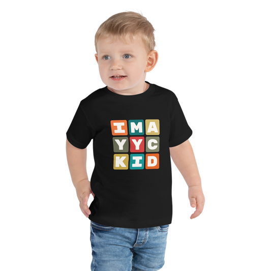 Toddler T-Shirt - Colourful Blocks • YYC Calgary • YHM Designs - Image 01