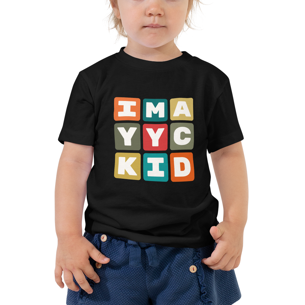 Toddler T-Shirt - Colourful Blocks • YYC Calgary • YHM Designs - Image 03