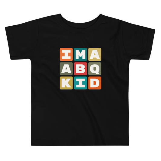 Toddler T-Shirt - Colourful Blocks • ABQ Albuquerque • YHM Designs - Image 02